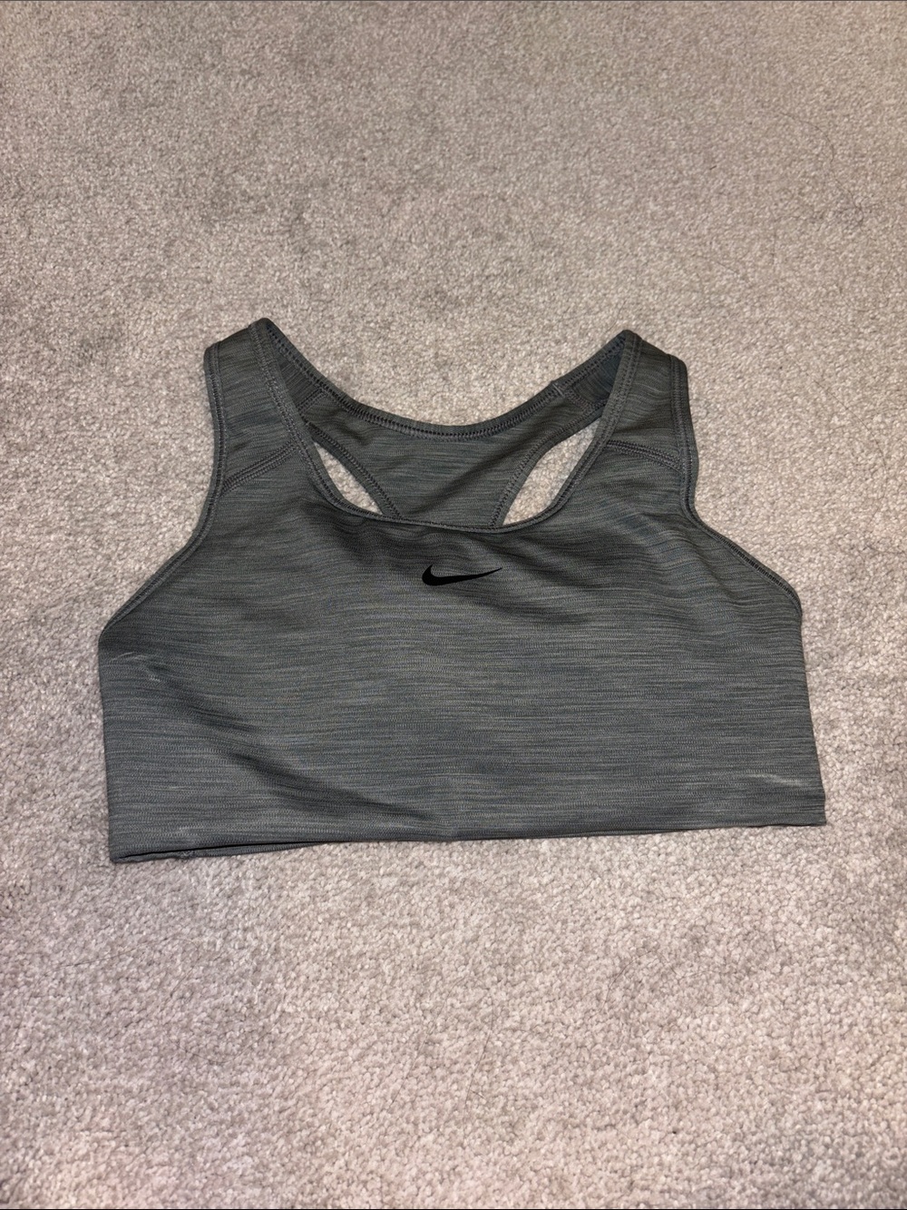 Nike Charcoal Grey Racerback Sports Bra